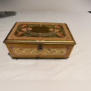 Vintage Ornate Gold and Brown Decorative mothers message Box